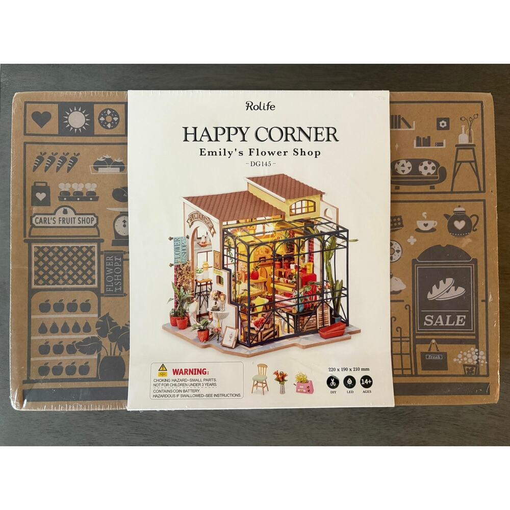 Rolife DIY Happy Corner Emily's Flower Shop New Sealed DG145 Model Craft Kit